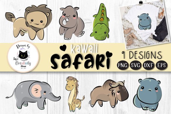Download Cute Kawaii Animal Clipart | Safari SVG - Cute Collection