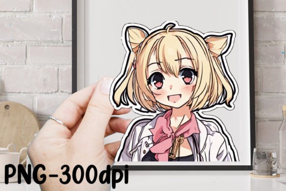 Download Cute Anime Girl Sticker Sublimation - Cute Collection