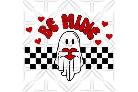Download Retro Valentine's Day Ghost Be Mine PNG - Be mine png Collection