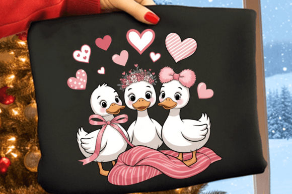 Download Funny Valentine Goose PNG, Cute Valentin - Cute Collection