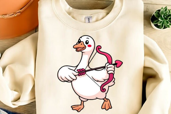 Download Cute Valentine Goose Clipart PNG,SVG,EPS - Cute Collection