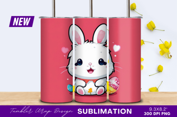 Download Cute Cartoon Bunny with Easter Eggs - Cute Collection