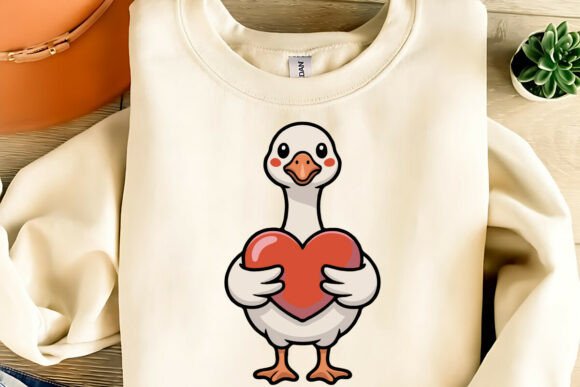 Download Cute Valentine Goose Clipart PNG,SVG,EPS - Cute Collection