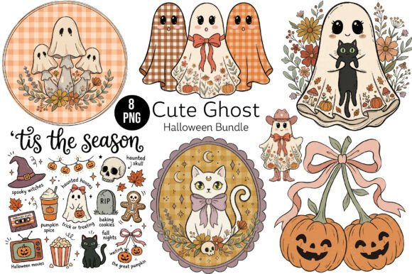 Download Cute Ghost Halloween Bundle - Premium Resources