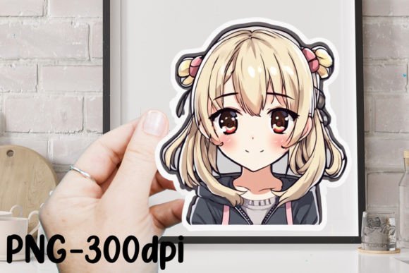 Download Cute Anime Girl Sticker Sublimation - Cute Collection