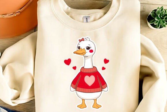 Download Cute Valentine Goose Clipart PNG,SVG,EPS - Cute Collection