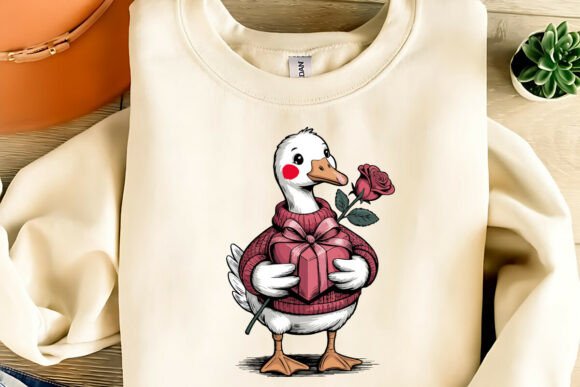 Download Cute Valentine Goose Clipart PNG,SVG,EPS - Cute Collection