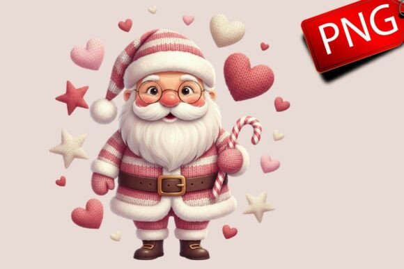 Download Crochet Cute Santa Valentine PNG Shirt - Premium Resources