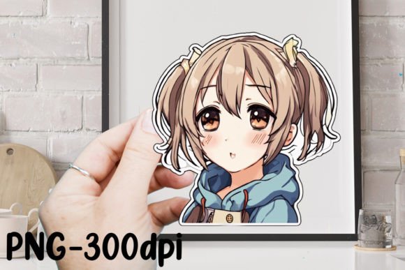 Download Cute Anime Girl Sticker Sublimation - Cute Collection
