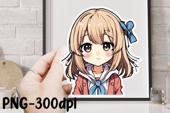 Download Cute Anime Girl Sticker Sublimation - Cute Collection