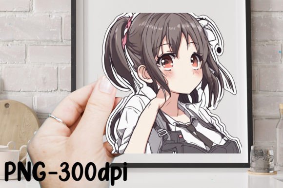 Download Cute Anime Girl Sticker Sublimation - Cute Collection