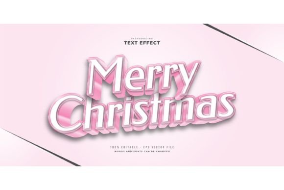 Download Cute Pink Text Style with 3D Effect - Cute Collection