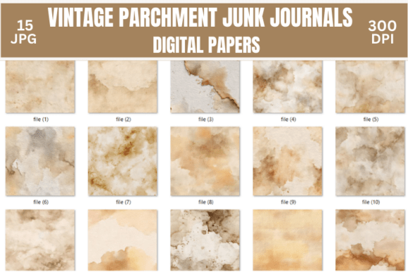 Download Vintage Parchment Junk Journals Paper - Junk journals Collection