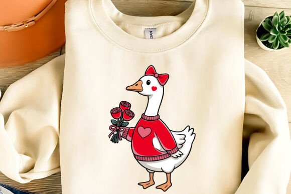 Download Cute Valentine Goose Clipart PNG,SVG,EPS - Cute Collection