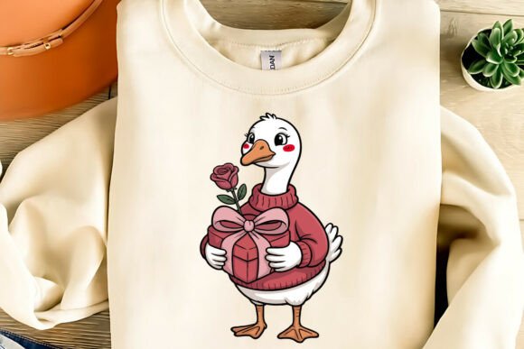 Download Cute Valentine Goose Clipart PNG,SVG,EPS - Cute Collection